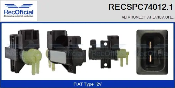 Pressure Converter, exhaust control (RECSPC74012.1)