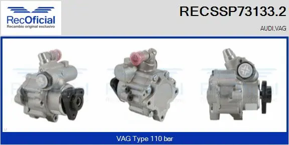 Hydraulic Pump, steering (RECSSP73133.2)