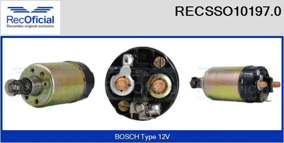 Solenoid Switch, starter (RECSSO10197.0)