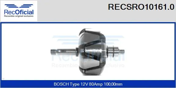 Rotor, alternator (RECSRO10161.0)