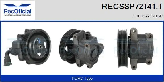 Hydraulic Pump, steering (RECSSP72141.1)