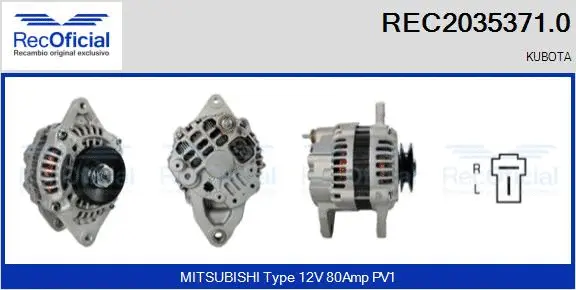 Alternator (REC2035371.0)