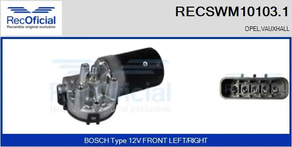 Wiper Motor (RECSWM10103.1)