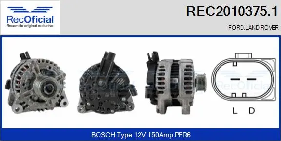 Alternator (REC2010375.1)