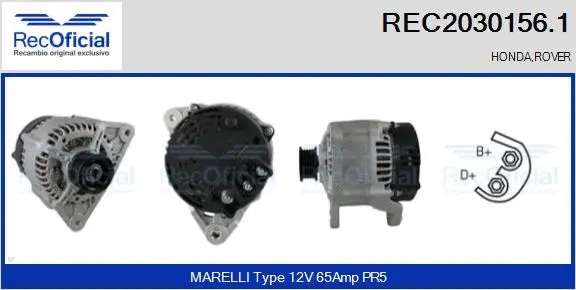 Alternator (REC2030156.1)