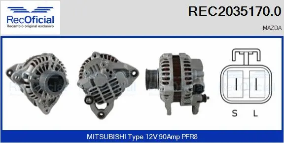Alternator (REC2035170.0)