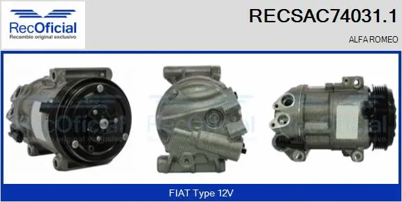 Compressor, air conditioning (RECSAC74031.1)