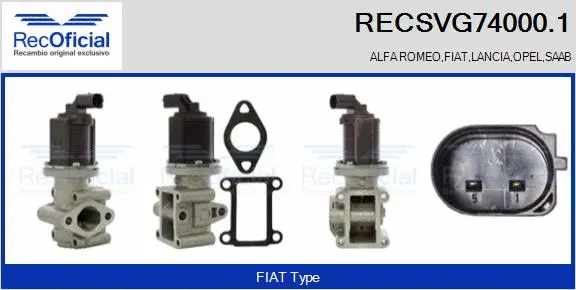 EGR Valve (RECSVG74000.1)