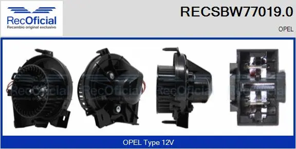 Interior Blower (RECSBW77019.0)