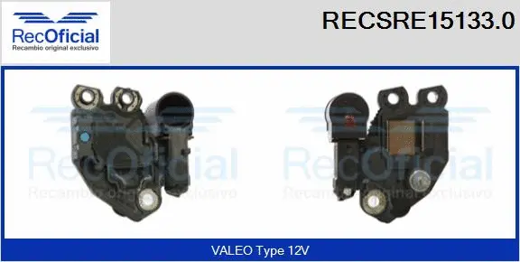 Alternator Regulator (RECSRE15133.0)