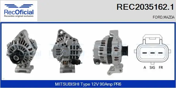 Alternator (REC2035162.1)