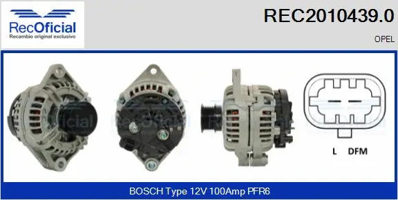Alternator (REC2010439.0)