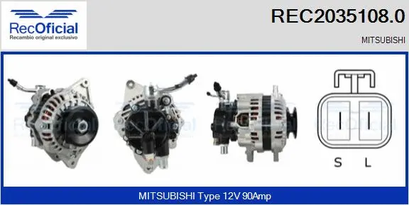 Alternator (REC2035108.0)