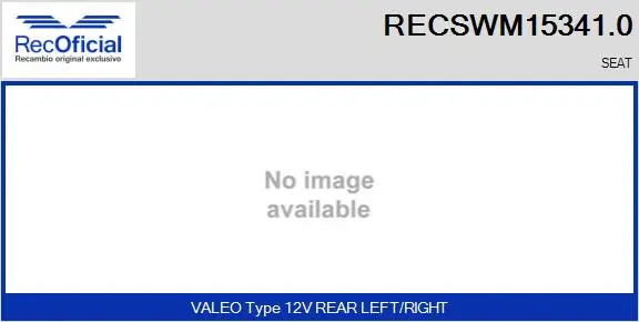 Wiper Motor (RECSWM15341.0)