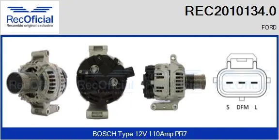Alternator (REC2010134.0)