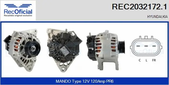 Alternator (REC2032172.1)