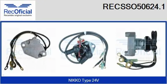 Solenoid Switch, starter (RECSSO50624.1)