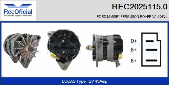 Alternator (REC2025115.0)