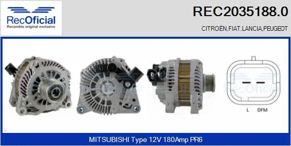 Alternator (REC2035188.0)