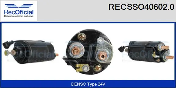 Solenoid Switch, starter (RECSSO40602.0)