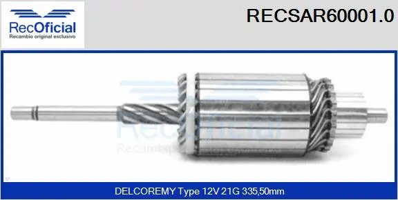 Armature, starter (RECSAR60001.0)