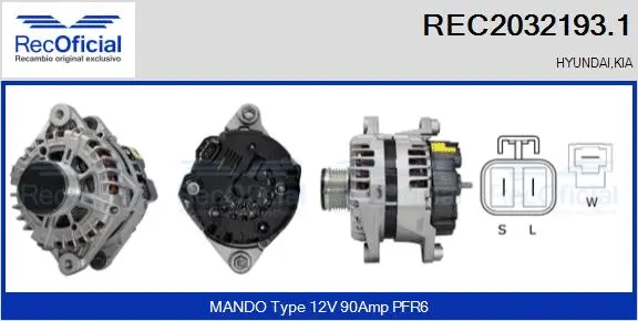 Alternator (REC2032193.1)