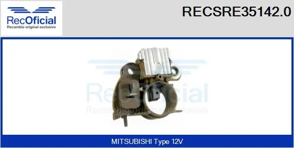 Alternator Regulator (RECSRE35142.0)