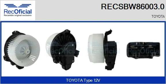 Interior Blower (RECSBW86003.0)