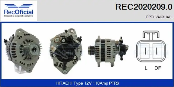 Alternator (REC2020209.0)