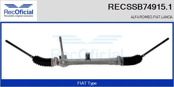 Steering Gear (RECSSB74915.1)