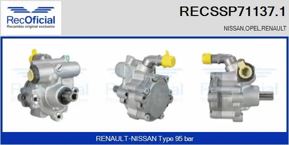 Hydraulic Pump, steering (RECSSP71137.1)