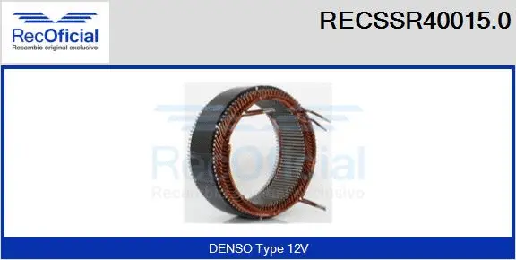Stator, alternator (RECSSR40015.0)