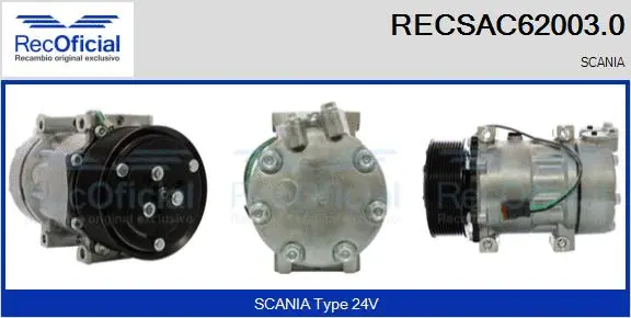 Compressor, air conditioning (RECSAC62003.0)