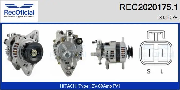 Alternator (REC2020175.1)