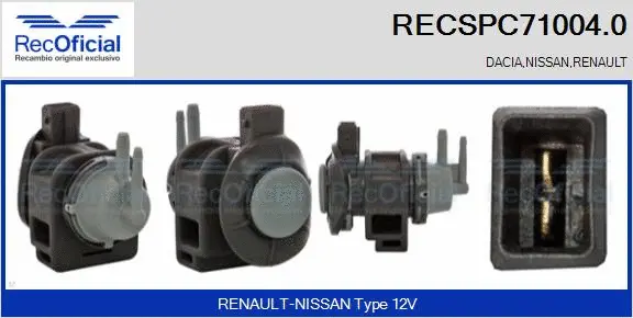 Pressure Converter, exhaust control (RECSPC71004.0)