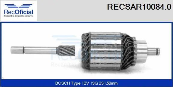 Armature, starter (RECSAR10084.0)