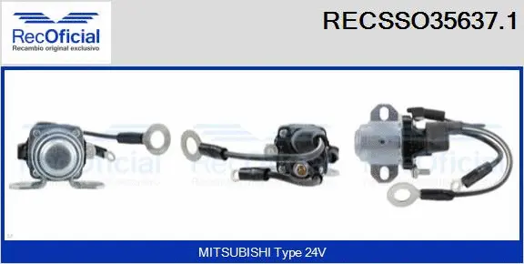 Solenoid Switch, starter (RECSSO35637.1)