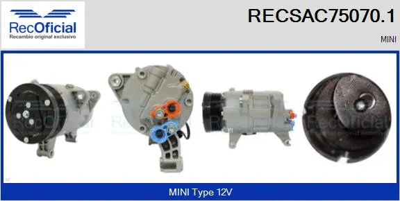 Compressor, air conditioning (RECSAC75070.1)