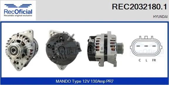 Alternator (REC2032180.1)