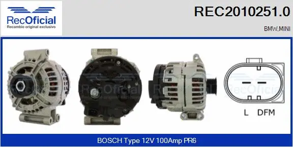Alternator (REC2010251.0)