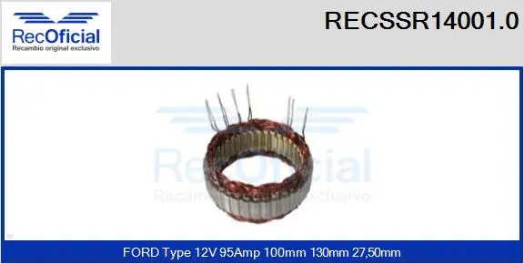 Stator, alternator (RECSSR14001.0)