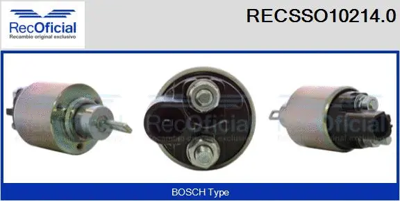 Solenoid Switch, starter (RECSSO10214.0)