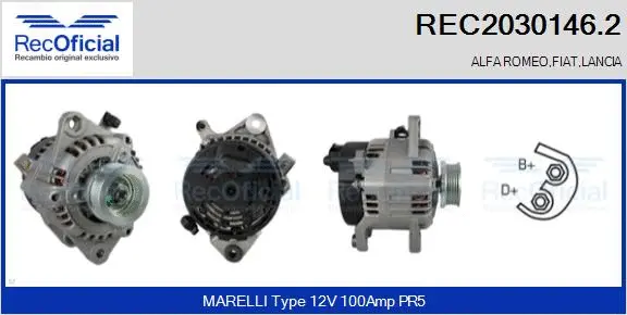 Alternator (REC2030146.2)