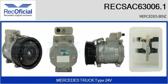 Compressor, air conditioning (RECSAC63006.1)