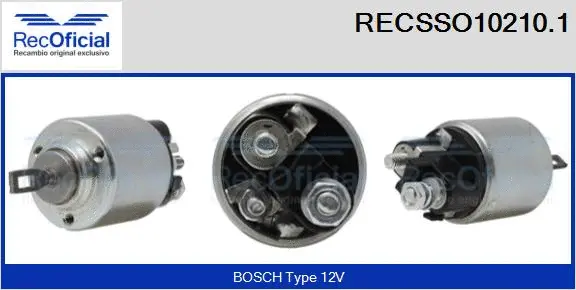 Solenoid Switch, starter (RECSSO10210.1)