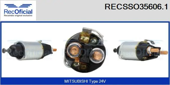 Solenoid Switch, starter (RECSSO35606.1)