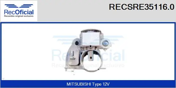 Alternator Regulator (RECSRE35116.0)