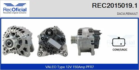 Alternator (REC2015019.1)