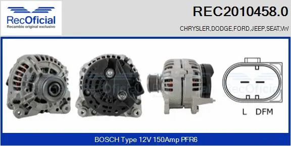 Alternator (REC2010458.0)