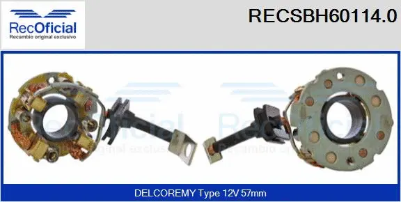 Holder, carbon brushes (RECSBH60114.0)